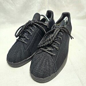 Adidas Black Pharrell Williams Human Race Sneakers Shoes Prime Superstar Size 8